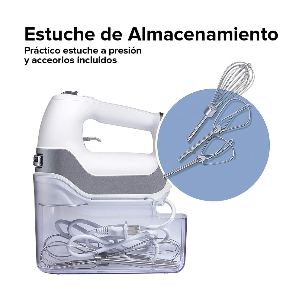 Hamilton Beach Batidora De Mano Profesional De 5 Velocidades | Blanca