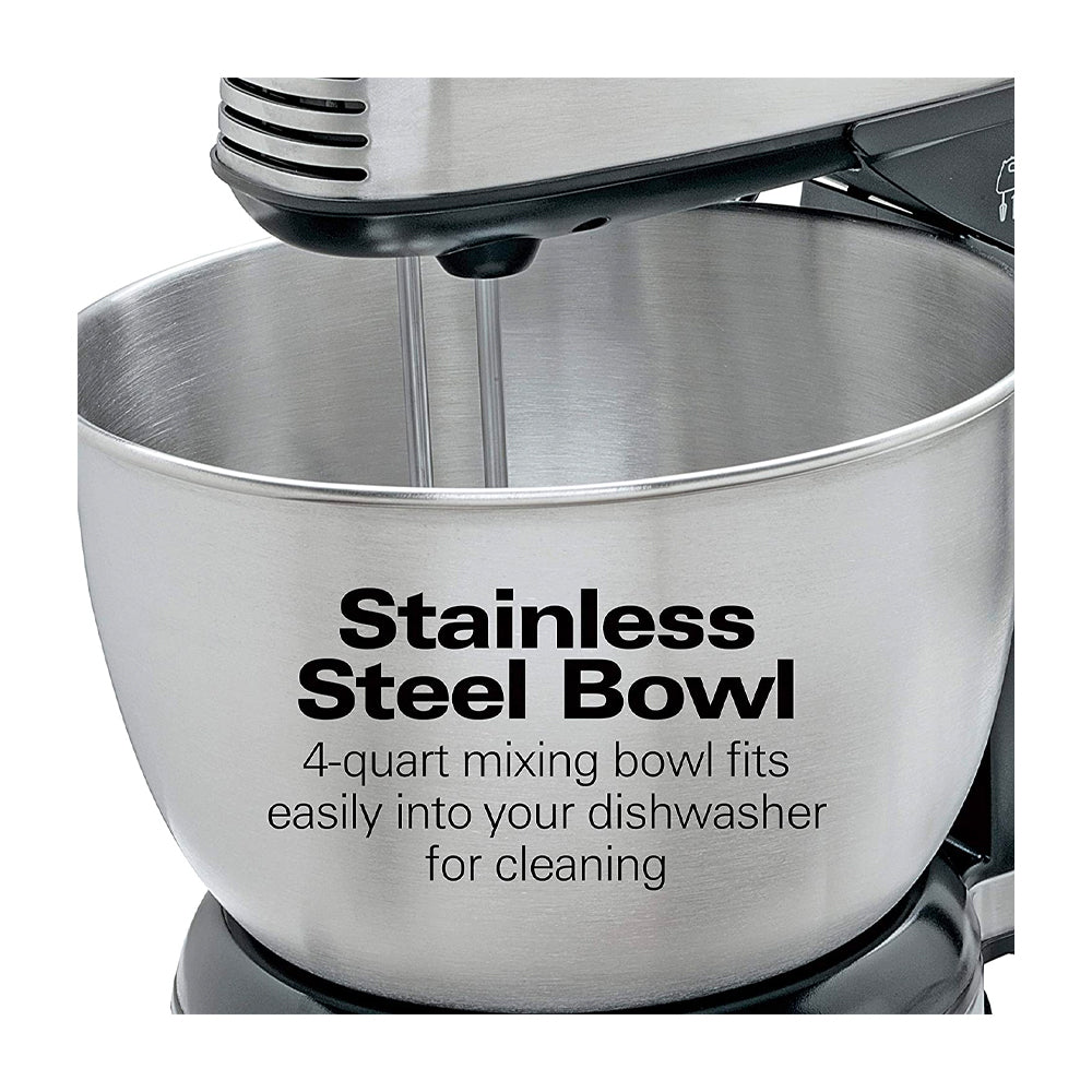 Hamilton Beach Batidora de Pedestal / Mano de 6 Velocidades | 3.78L | 290W | Negro