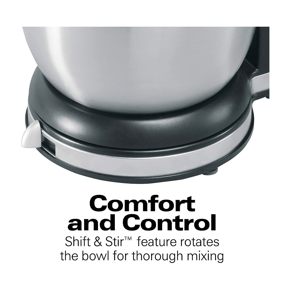 Hamilton Beach Batidora de Pedestal / Mano de 6 Velocidades | 3.78L | 290W | Negro