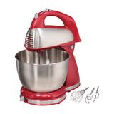 Hamilton Beach Batidora de Pedestal / Mano de 6 Velocidades | 3.8L | 290W | Rojo