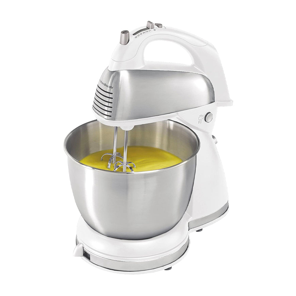 Hamilton Beach Batidora de Pedestal / Mano de 6 Velocidades | 3.8L | 290W | Blanco