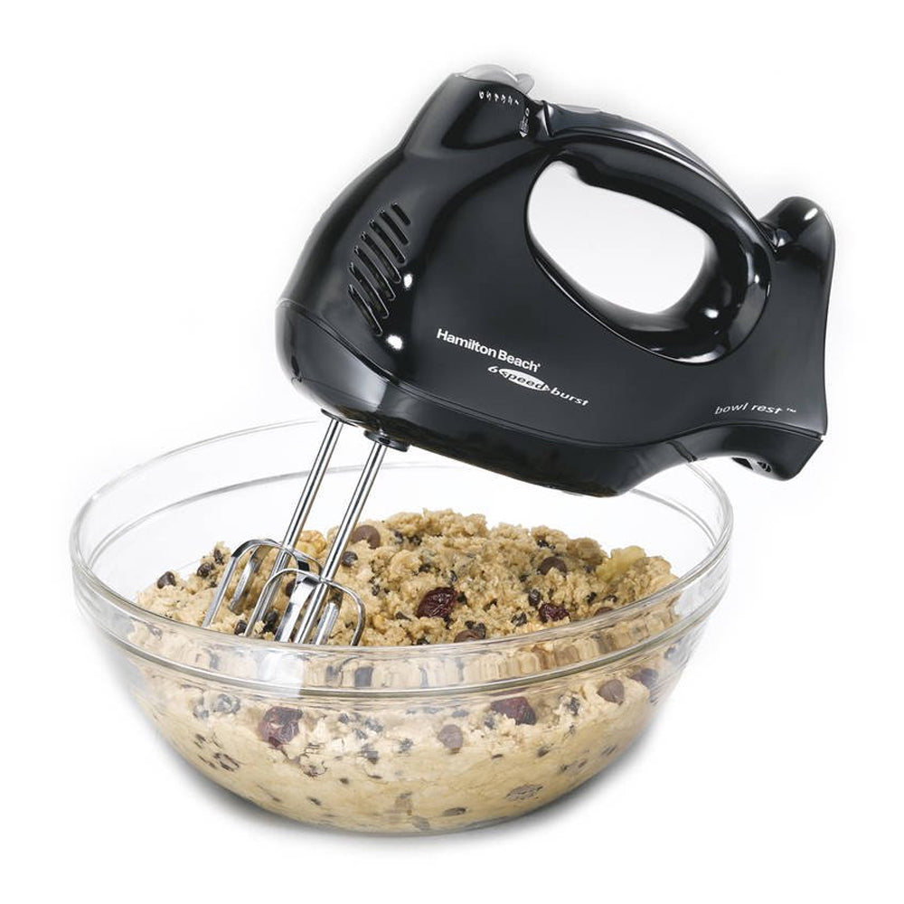 Hamilton Beach Batidora de Pedestal / Mano de 6 Velocidades | 3.78L | 275W | Negro