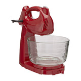 Hamilton Beach Batidora de Pedestal / Mano de 6 Velocidades | 3.78L | 275W | Rojo