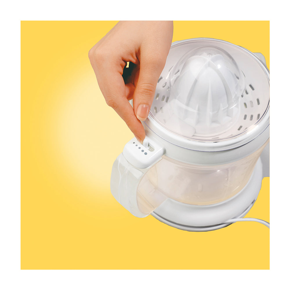 Hamilton Beach Exprimidor de Jugo | 1L | Jarra Transparente | Facil de Limpiar | Blanco