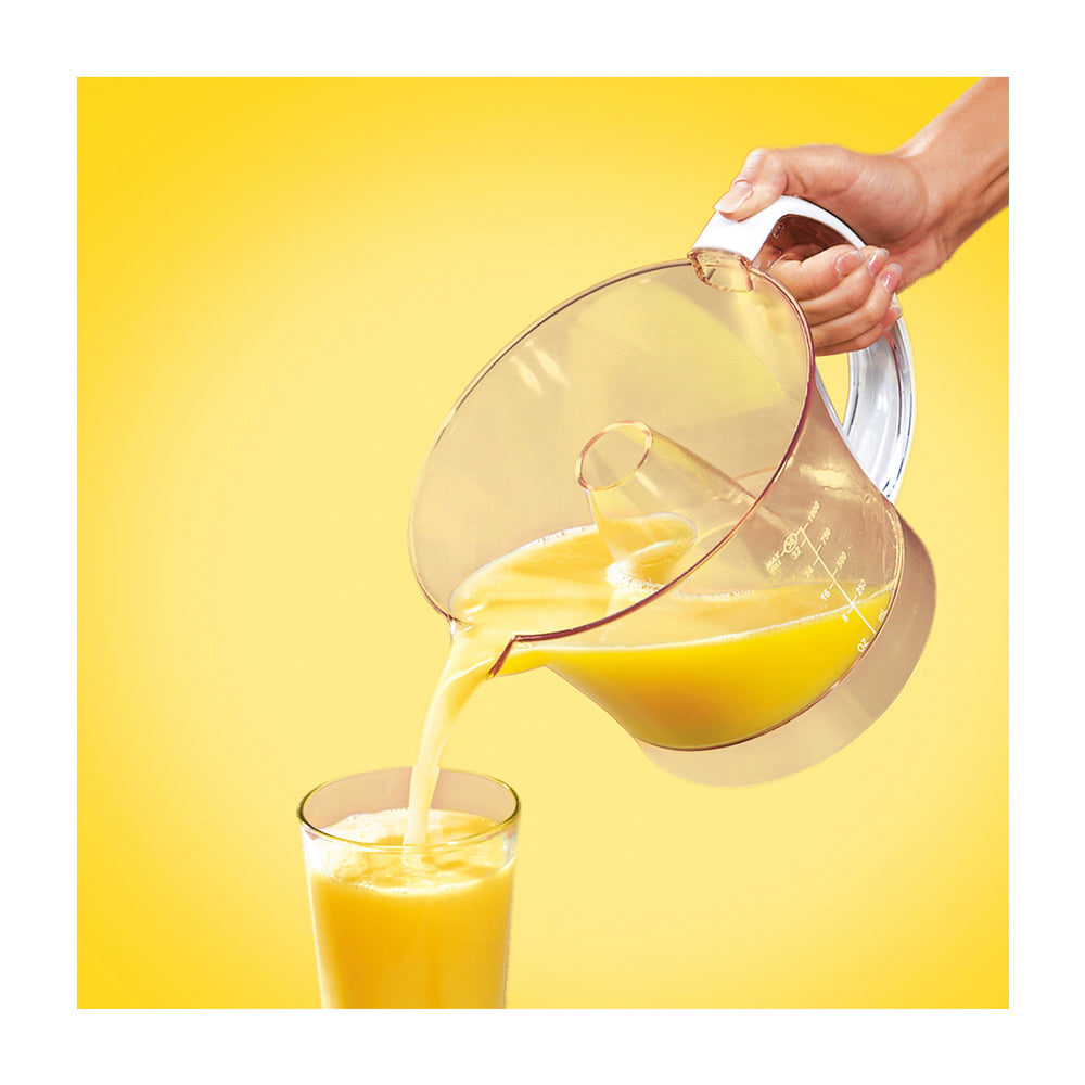 Hamilton Beach Exprimidor de Jugo | 1L | Jarra Transparente | Facil de Limpiar | Blanco