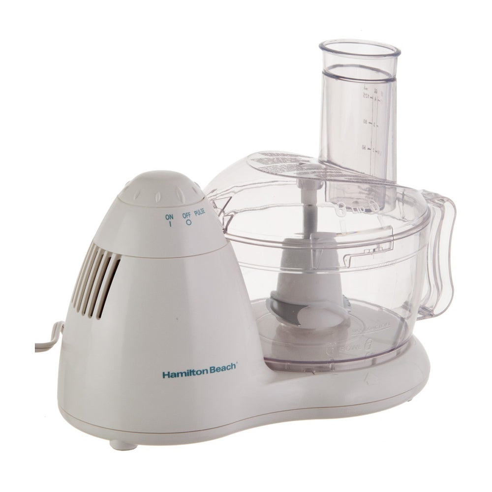 Hamilton Beach Procesador de Alimentos de 8 Tazas | 300W | 2 Velocidades | Blanco