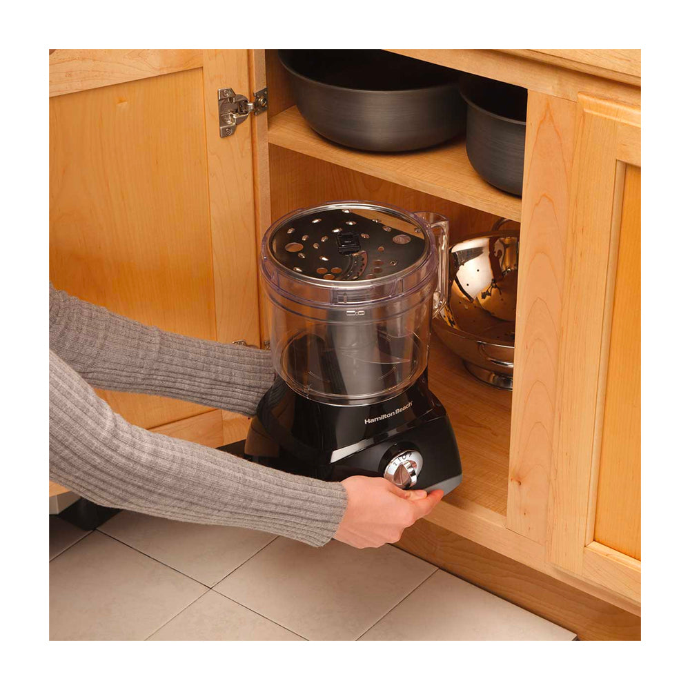 Hamilton Beach Procesador de Alimentos de 8 Tazas | 2 Vel. | Hoja en S | 450W | Negro