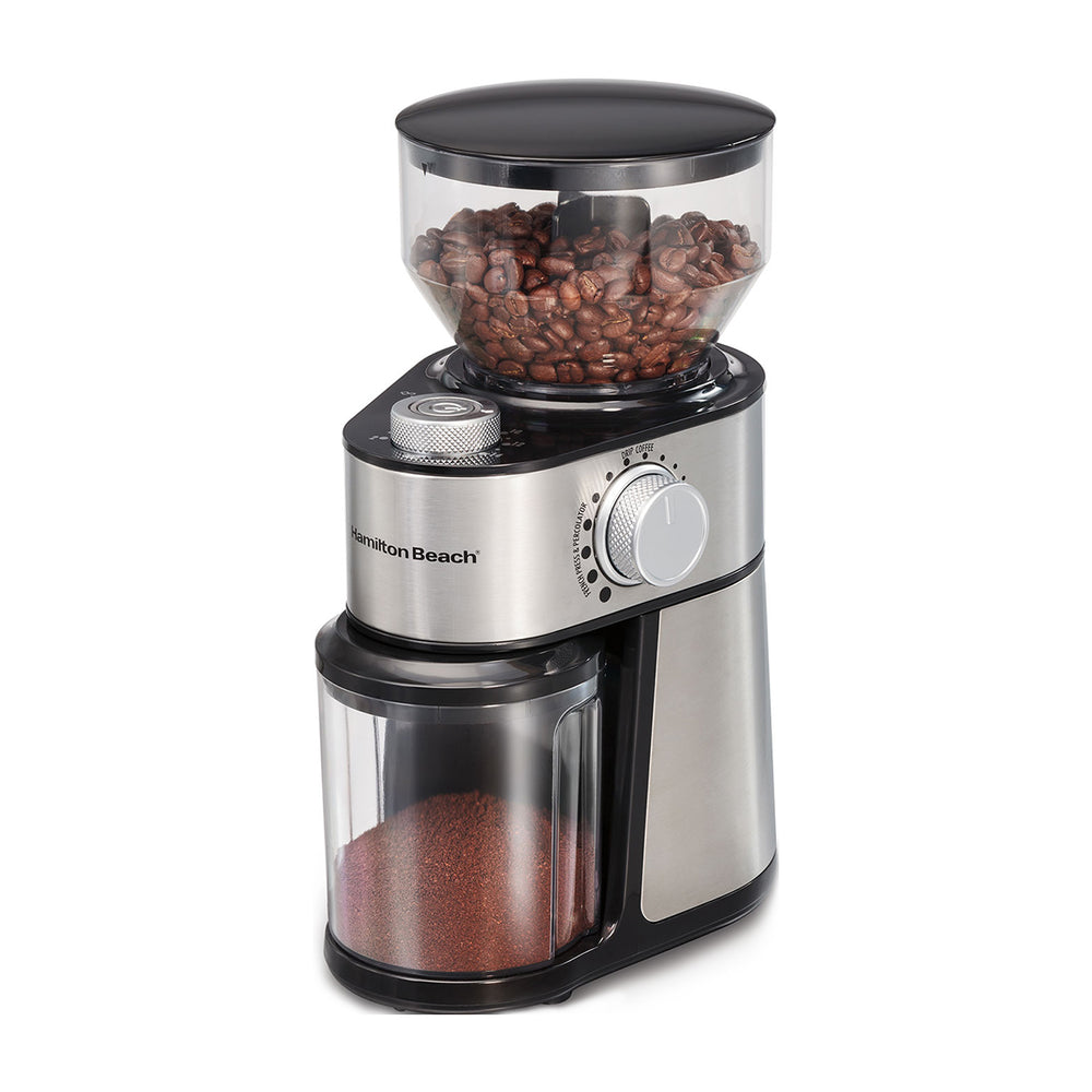 Hamilton Beach Molino de Café | 2 a 14 Tazas | 18 Configuraciones | Acero Inoxidable