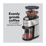 Hamilton Beach Molino de Café | 2 a 14 Tazas | 18 Configuraciones | Acero Inoxidable