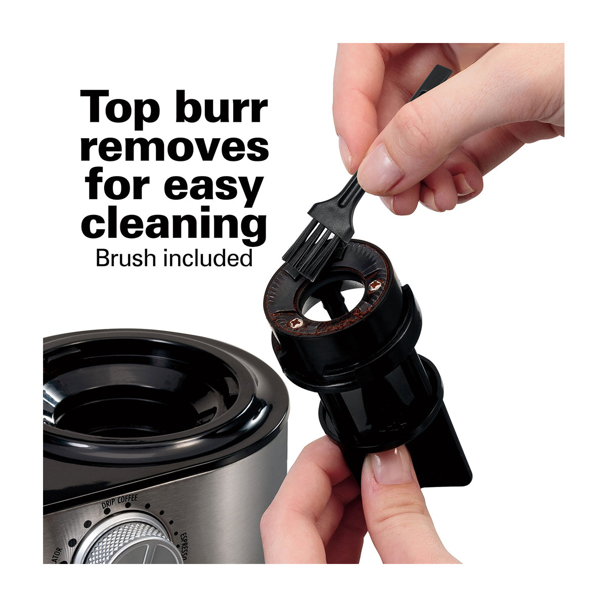 Hamilton Beach Molino de Café | 2 a 14 Tazas | 18 Configuraciones | Acero Inoxidable