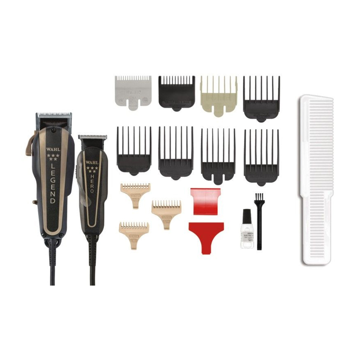 Wahl Professional Combo Legend y Hero 5 Estrellas Kit de Máquina de Cortar Cabello de 18 piezas