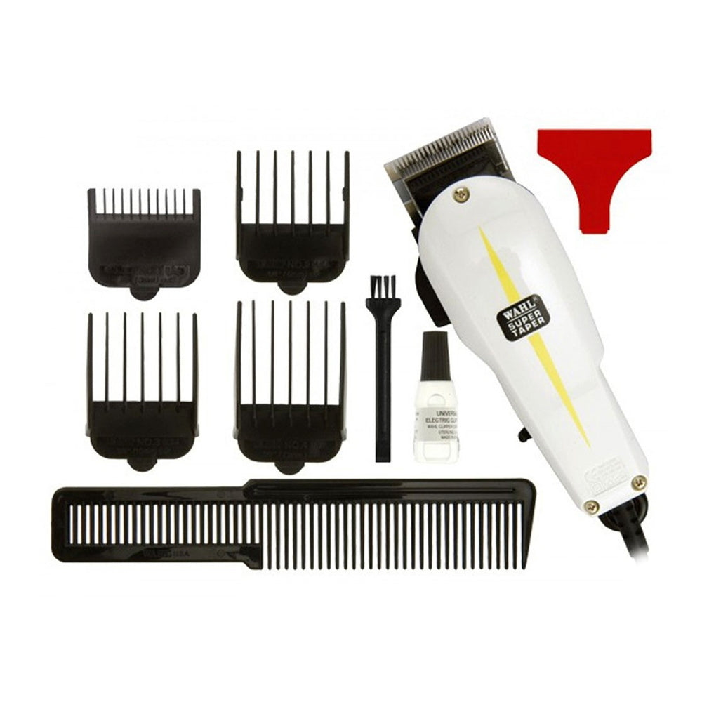 Wahl Professional Super Taper Kit de Máquina de Cortar Cabello de 9 piezas