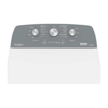 Whirlpool Lavadora Automática de Carga Superior | Sistema Xpert | Potencia & Ahorro | Agitador | Smart Load | 18kg