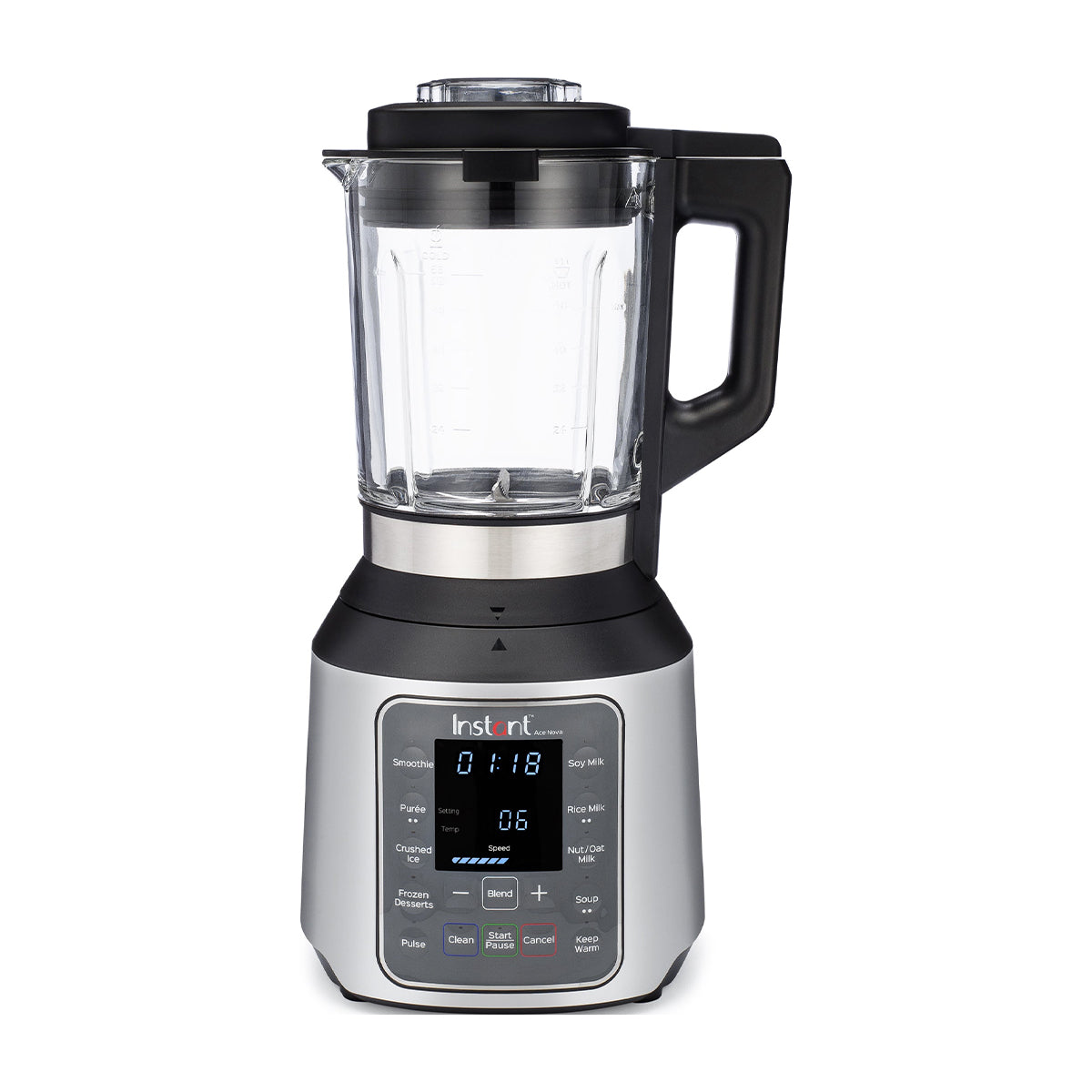 Instant Ace Nova Licuadora Multiuso de 10 Velocidades | Para Cocinar & Bebidas | Touch Control l 1.6L | 1100W | Gris