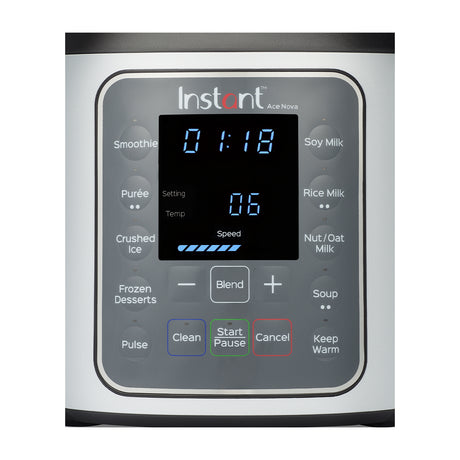 Instant Ace Nova Licuadora Multiuso de 10 Velocidades | Para Cocinar & Bebidas | Touch Control l 1.6L | 1100W | Gris