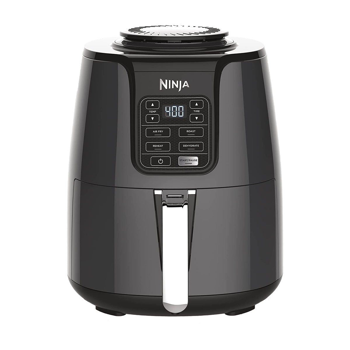 Ninja Freidora de Aire Digital | 3.7L | 4 Programas | Antiadherente | Temporizador | Negro