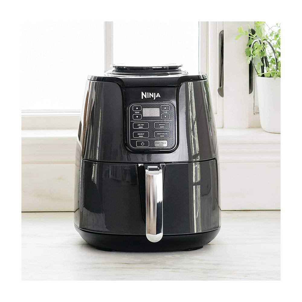 Ninja Freidora de Aire Digital | 3.7L | 4 Programas | Antiadherente | Temporizador | Negro