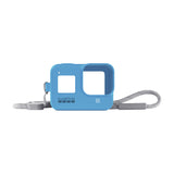 GoPro Silicone Sleeve y Lanyard | Funda y Correa para HERO 8 Black | Azul Intenso