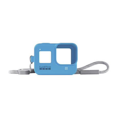 GoPro Silicone Sleeve y Lanyard | Funda y Correa para HERO 8 Black | Azul Intenso