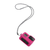 GoPro Silicone Sleeve y Lanyard | Funda y Correa para HERO 8 Black | Rosado Eléctrico