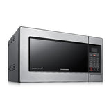 Samsung Microondas de 750W | Tipo Espejo | Interior de Cerámica Esmaltada | Modo Eco | 0.8p3 | Plateado