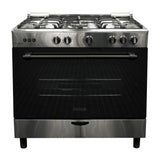 Sankey Estufa a Gas de Acero Inoxidable | Rostizador | Tapa | 36" | 5 Quemadores