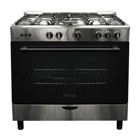 Sankey Estufa a Gas de Acero Inoxidable | Rostizador | Tapa | 36" | 5 Quemadores