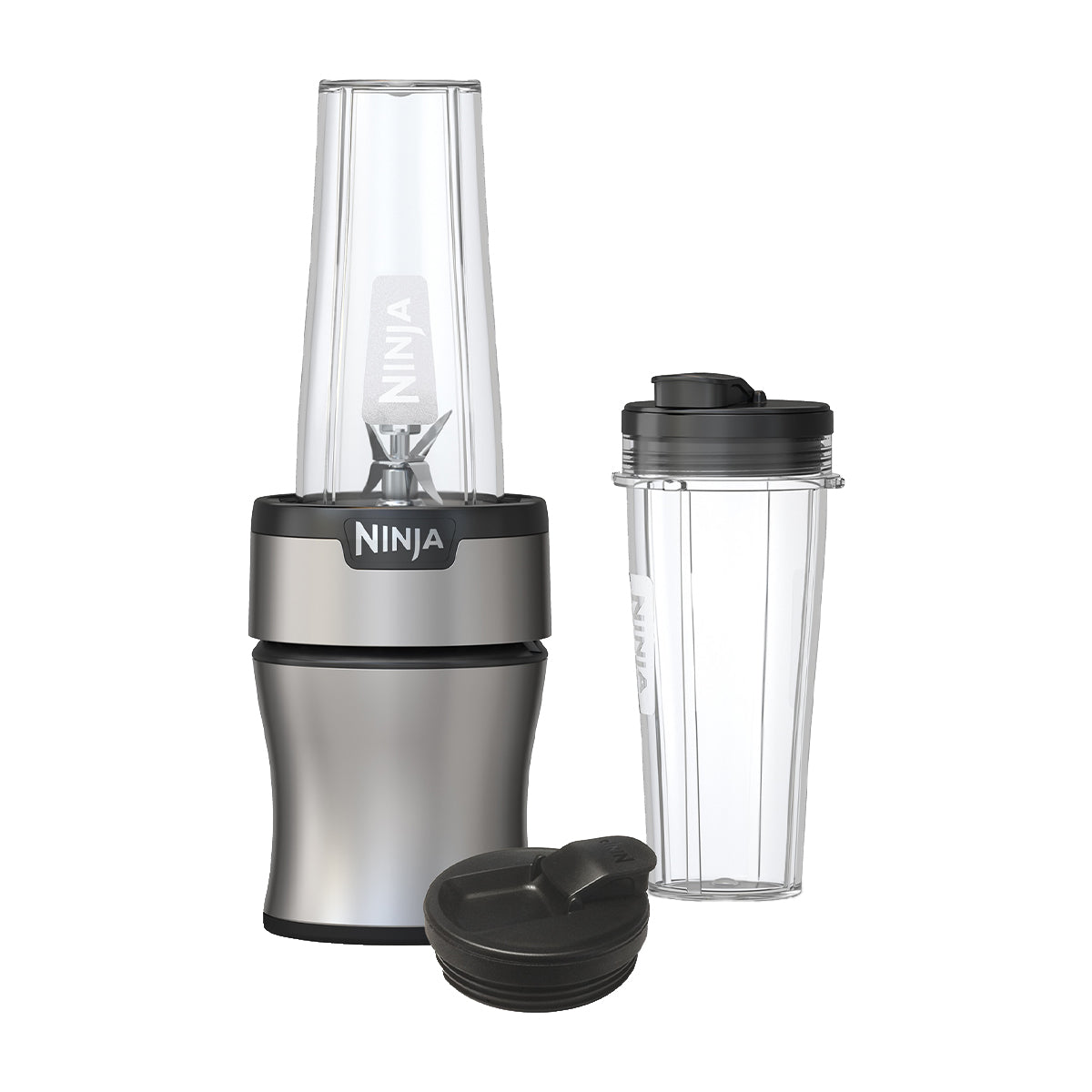 Ninja Nutri-Blender Licuadora / Extractor de Nutrientes Personal Automática | 8 Piezas | 0.5L | 700W | Plateado