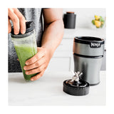 Ninja Nutri-Blender Licuadora / Extractor de Nutrientes Personal Automática | 8 Piezas | 0.5L | 700W | Plateado
