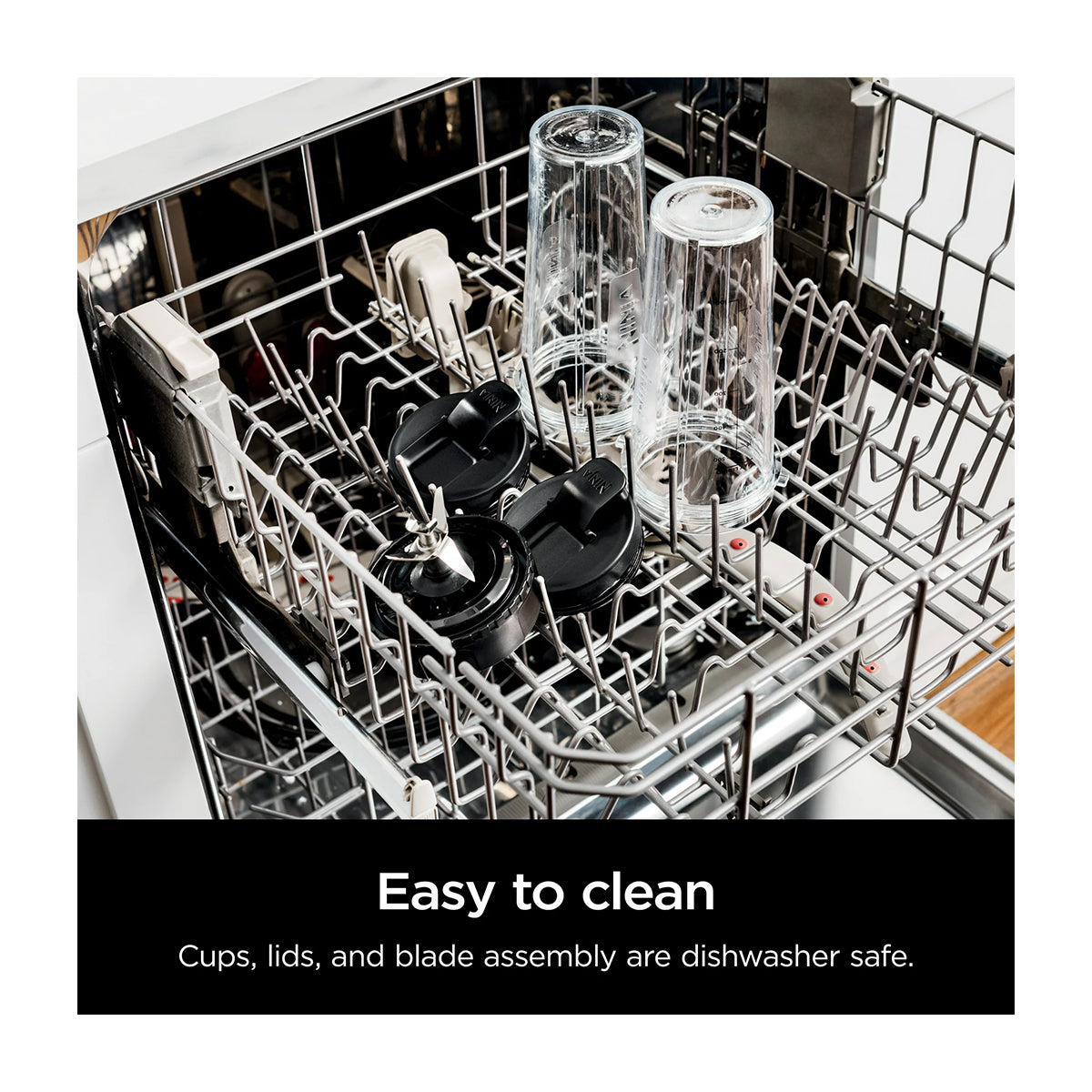 Ninja Nutri-Blender Licuadora / Extractor de Nutrientes Personal Automática | 8 Piezas | 0.5L | 700W | Plateado