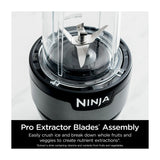 Ninja Nutri-Blender Licuadora / Extractor de Nutrientes Personal Automática | 8 Piezas | 0.5L | 700W | Plateado
