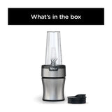 Ninja Nutri-Blender Licuadora / Extractor de Nutrientes Personal Automática | 8 Piezas | 0.5L | 700W | Plateado