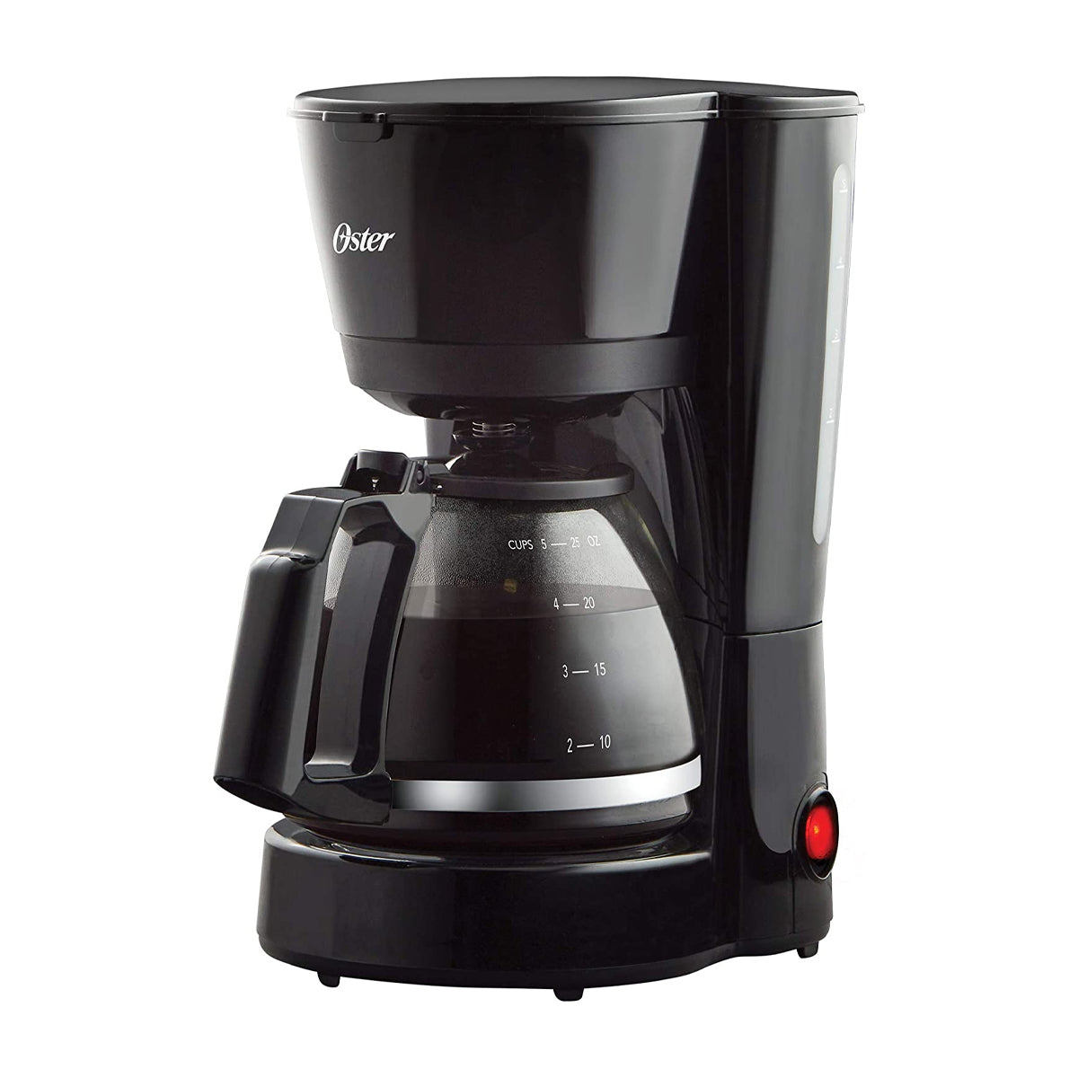 Oster BVSTDC05 Cafetera de 5 Tazas | Filtro Permanente Lavable | Pausa y Servir | Negro