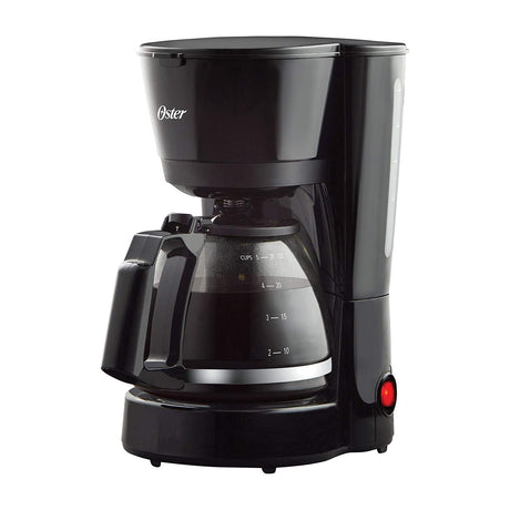 Oster BVSTDC05 Cafetera de 5 Tazas | Filtro Permanente Lavable | Pausa y Servir | Negro