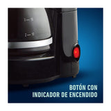 Oster BVSTDC05 Cafetera de 5 Tazas | Filtro Permanente Lavable | Pausa y Servir | Negro