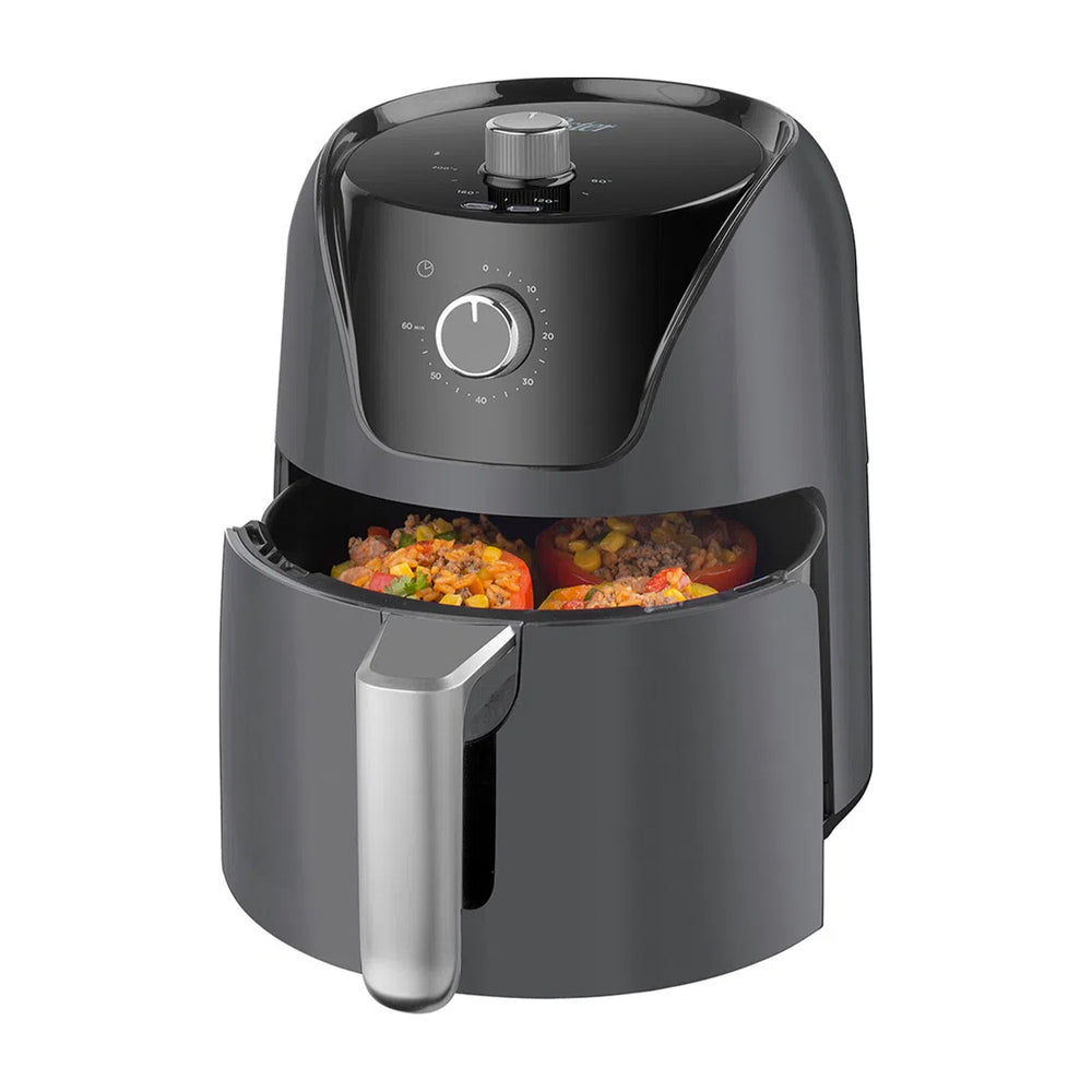 Oster CKSTAF40MDF Freidora de Aire | 4L | Bioceramic | Temporizador | Control de Temperatura | Gris