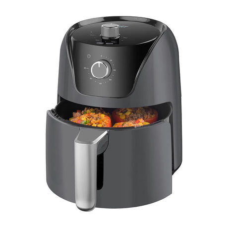 Oster CKSTAF40MDF Freidora de Aire | 4L | Bioceramic | Temporizador | Control de Temperatura | Gris
