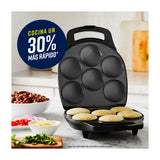 Oster Maquina para hacer Arepas | Antiadherente | Compacta | Negro