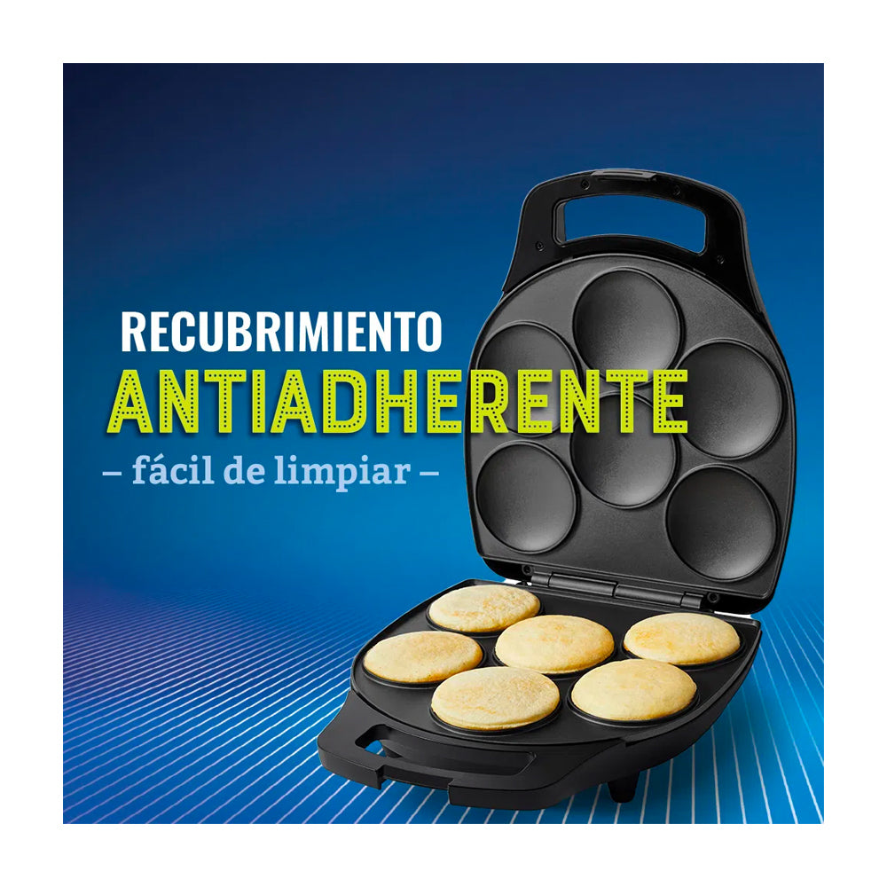 Oster Maquina para hacer Arepas | Antiadherente | Compacta | Negro