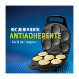 Oster Maquina para hacer Arepas | Antiadherente | Compacta | Negro
