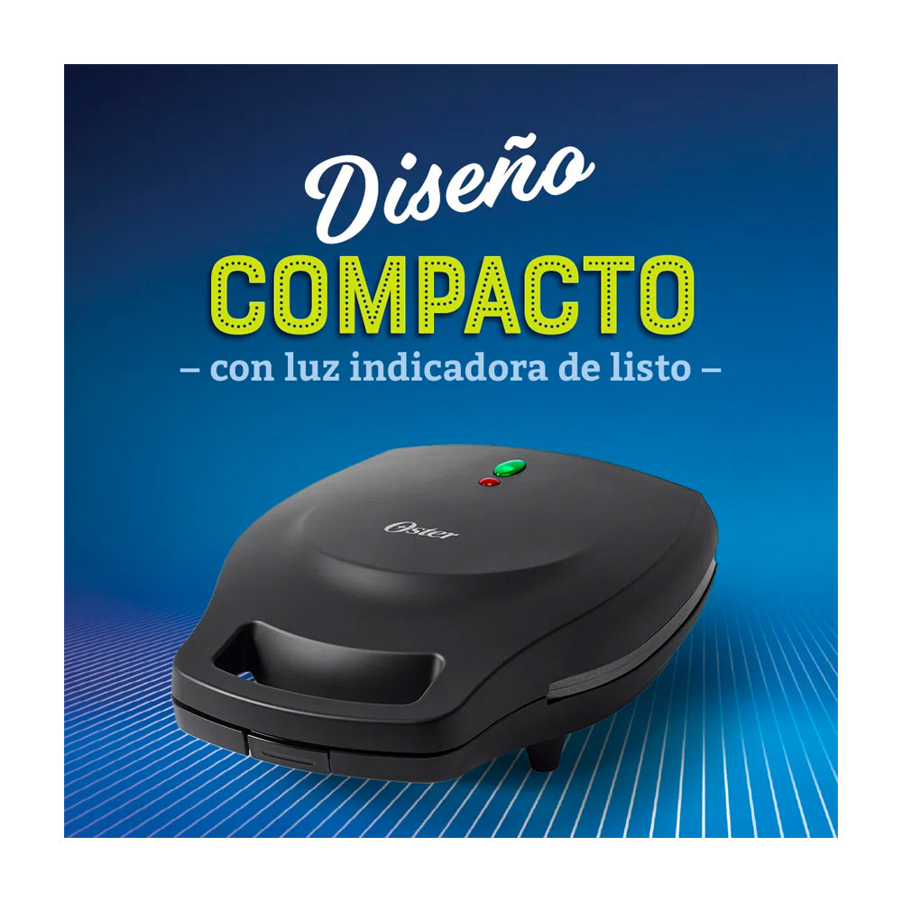 Oster Maquina para hacer Arepas | Antiadherente | Compacta | Negro