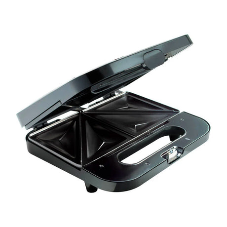 Oster Sandwichera | Cierre de seguridad | Termostato automático | Luces Indicadoras | Negro