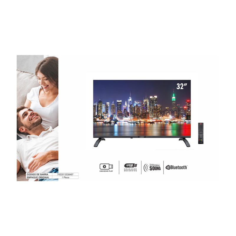 Sankey Televisor LED HD de 32" | Frameless Design | Ultra Slim