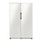 Samsung BESPOKE Bundle Refrigeradora y Congelador Digital Inverter | Modulos Personalizables | All Around Cooling |  Power Cool | Estantes Ajustables | 25.4p3 | Glam White