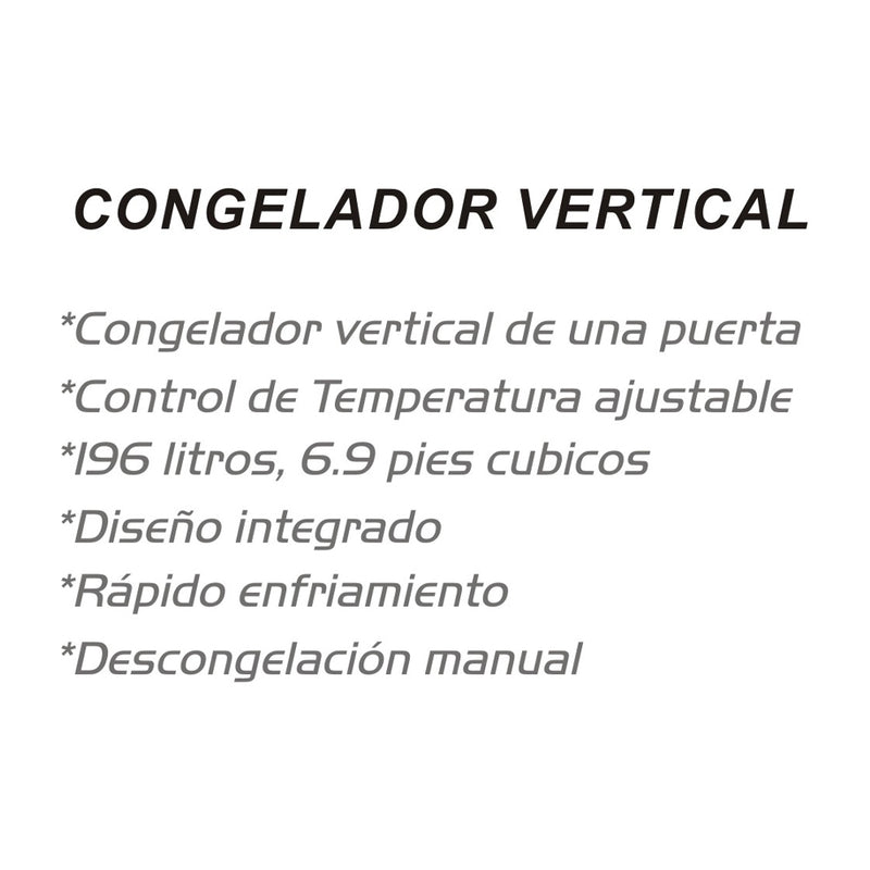 Sankey Congelador Vertical de 6.9p3 | Blanco