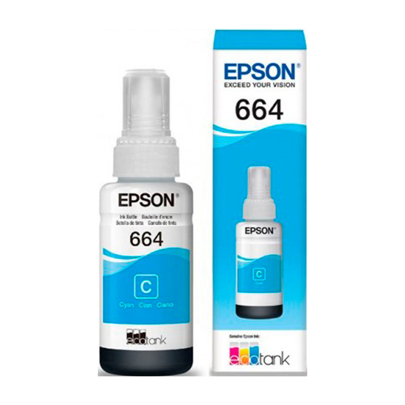 Epson T664 C Botella de Tinta | Cyan