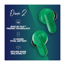 Skullcandy Dime 2 True Wireless Audífonos Inalámbricos Bluetooth | Verde Azul Oscuro