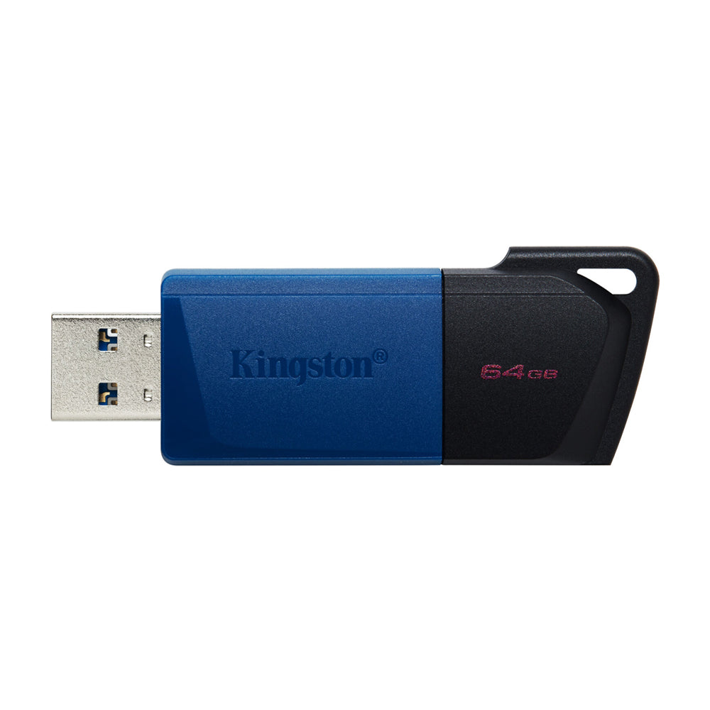 Kingston Memoria USB de 64GB | USB 3.2 | 100MB/s | Negro Azul