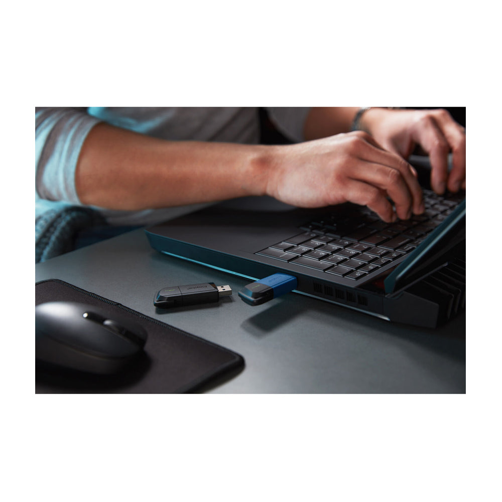 Kingston Memoria USB de 64GB | USB 3.2 | 100MB/s | Negro Azul