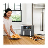 Ninja Foodi Freidora de Aire Digital 6-en-1 | 8QT | 2 Canastas | Tecnología DualZone | Antiadherente | Negro